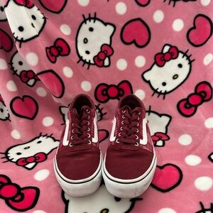 Vans Womens Maroon Sneakers. Only were three times.